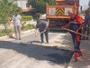 Sahil caddesi yolunda onarım çalışması