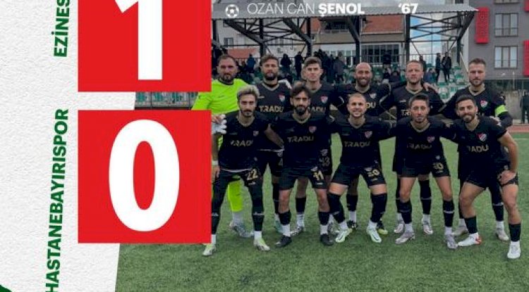 Ezinespor, 3 puanı tek gol ile aldı