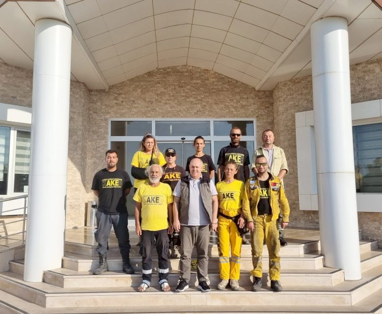Kuşadası Arama Kurtarma Ekibi Demirci’yi ziyaret etti